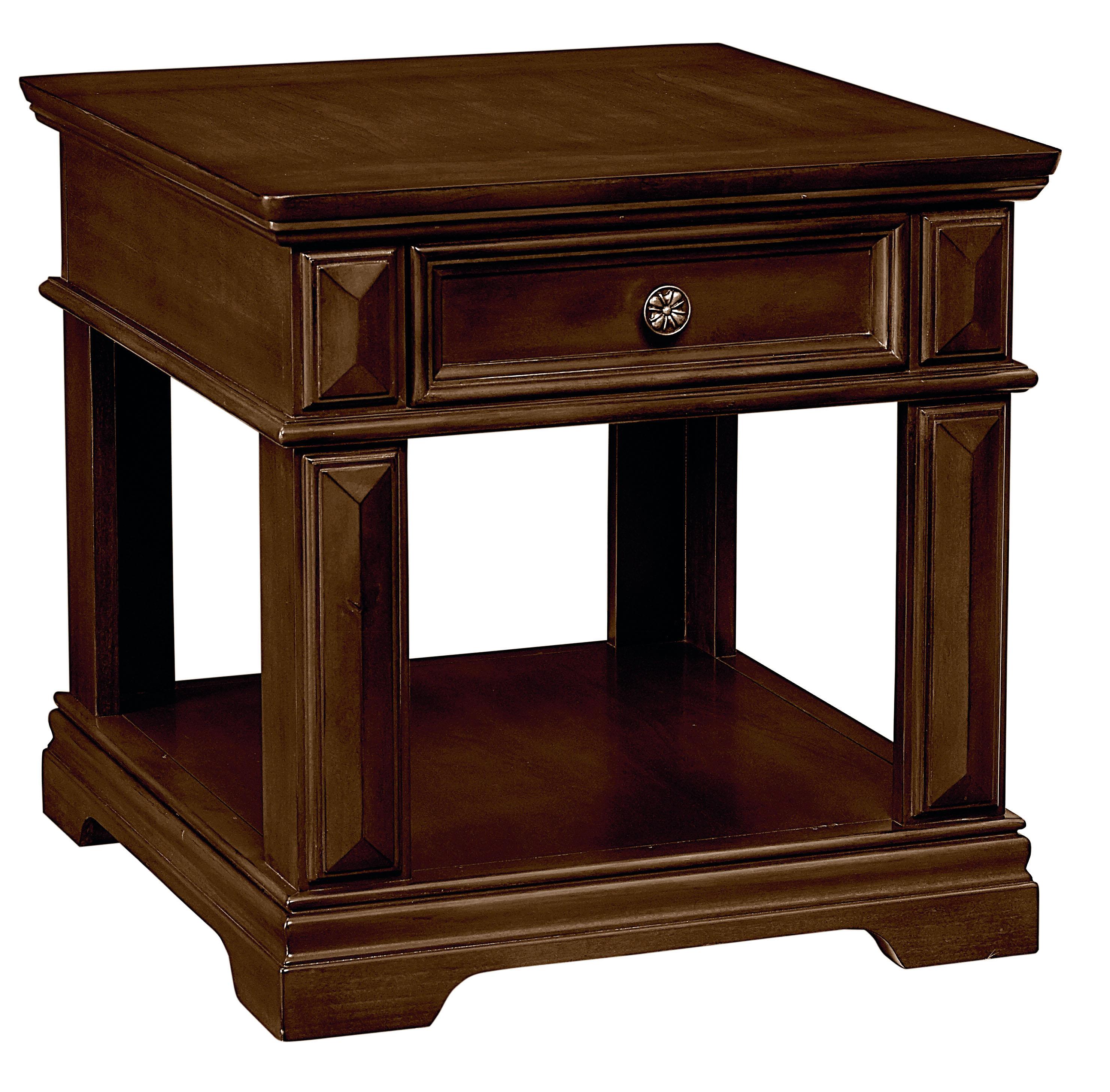 Standard Furniture Charleston 28932 Traditional 1 Drawer End Table with